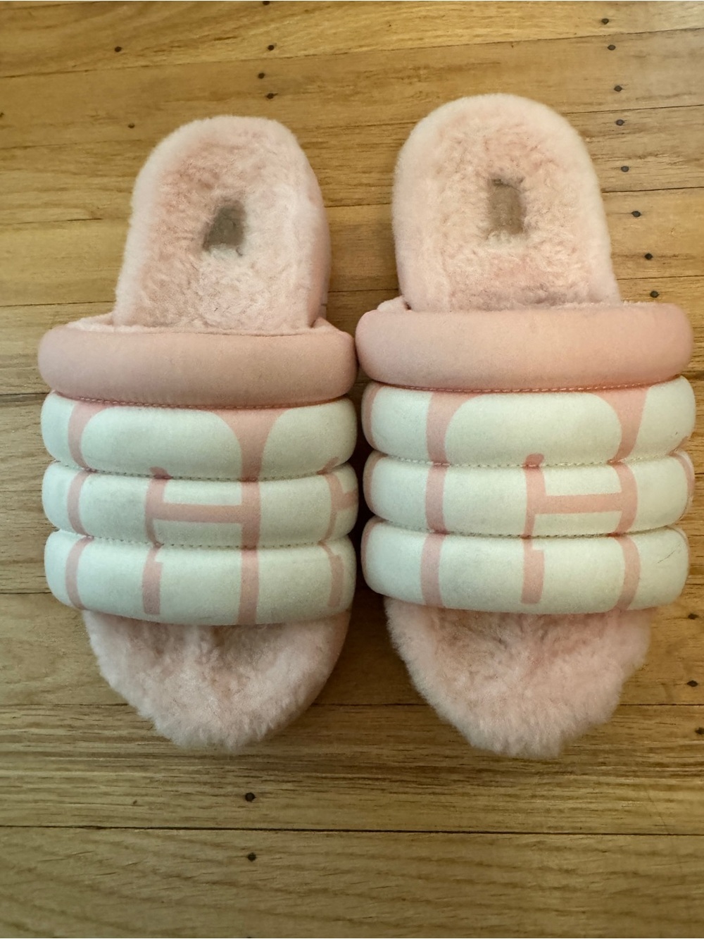 UGG Pink Puff Maxi Platform and Slides